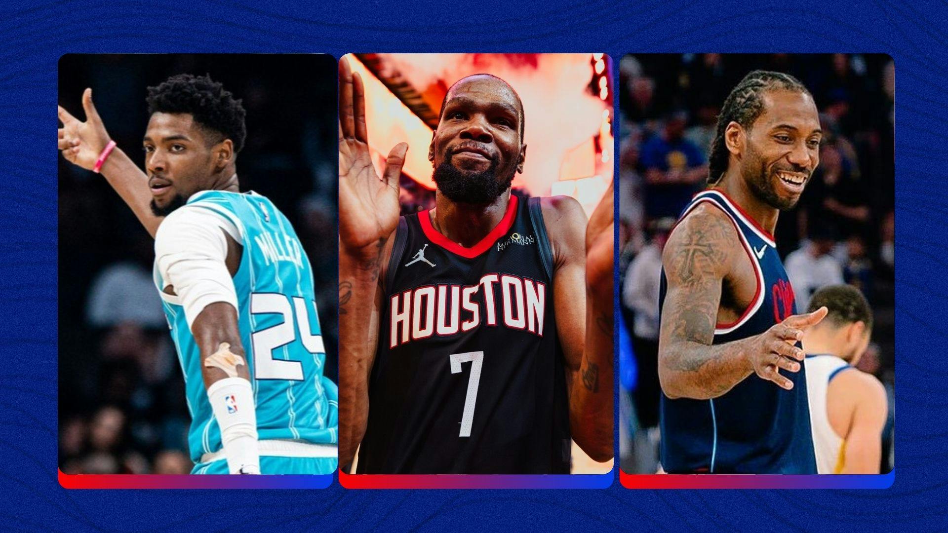 Coast-to-coast: Kevin Durant rescues Rockets; Hornets stun champion Thunder